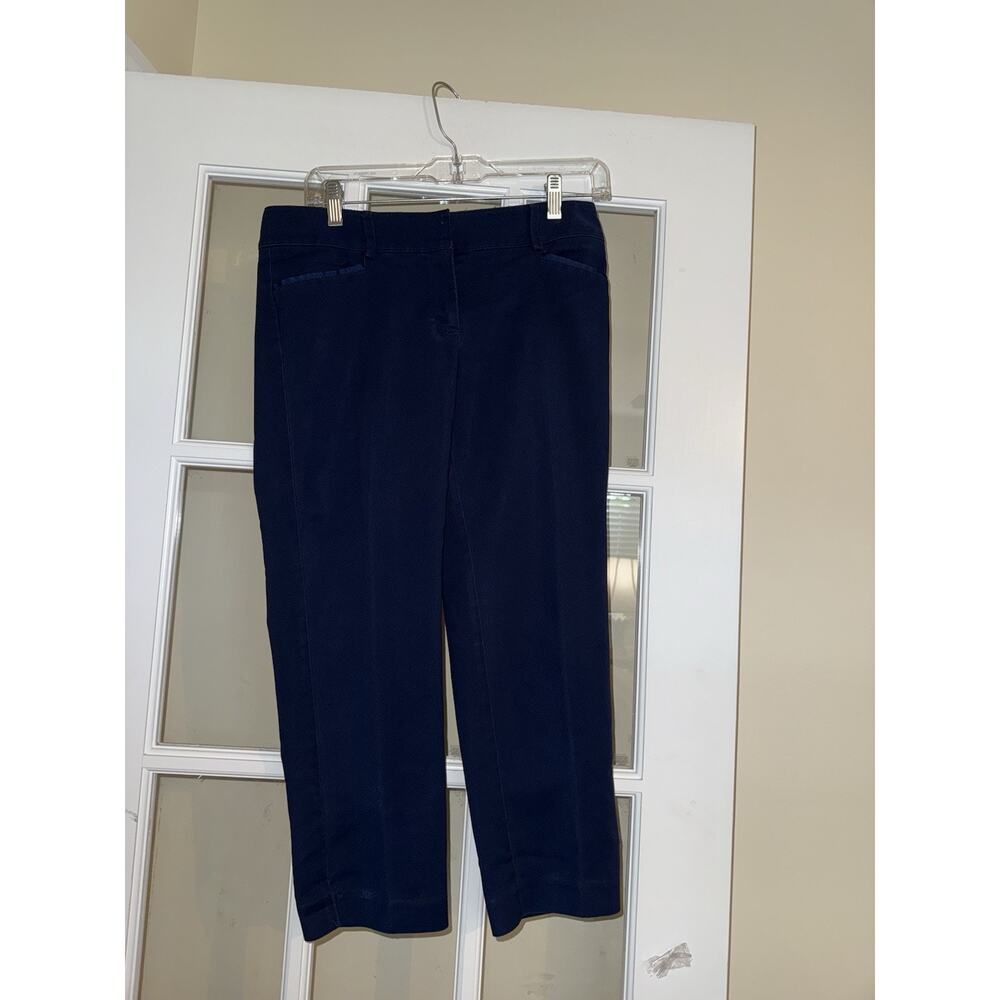 7th Avenue Navy Women’s Straight Leg Business Pants size 4 Career